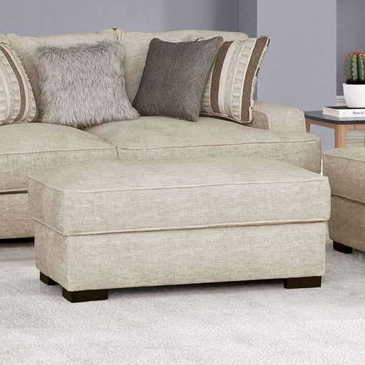ARDENFOLD Ottoman, Beige & Gray - Maxx Save 