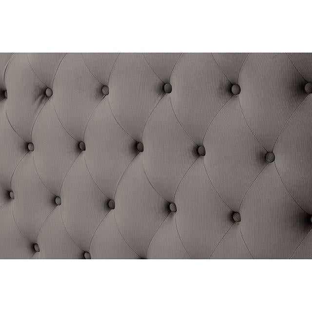 Cayla Cal.King, E.King, & Queen Bed Silver & Grey - Maxx Save 