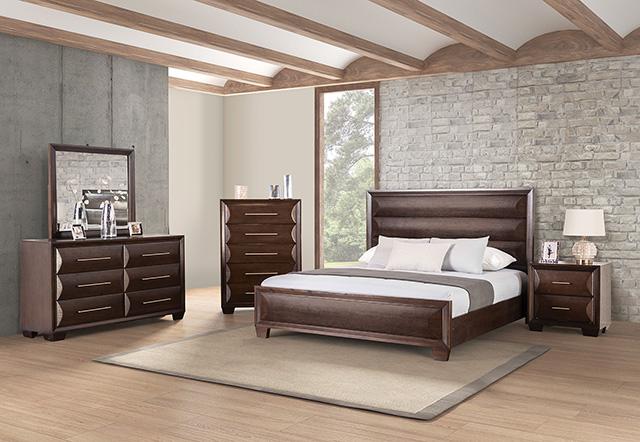 Chemnitz Bed Espresso & White - Maxx Save 
