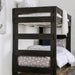 Arlette Twin/Twin Bunk Bed Brown, Black, Gray, & White - Maxx Save 