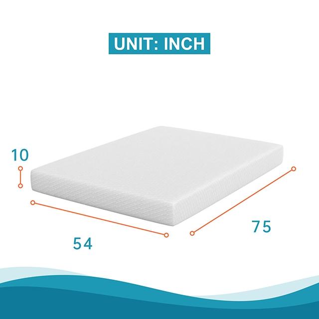 Artemisia 10" Memory Foam Mattress White - Maxx Save 