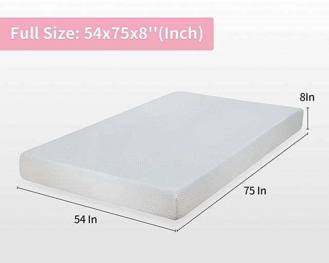 Artemisia 8" Cal. King, E.King, Full, & Queen Memory Foam Mattress