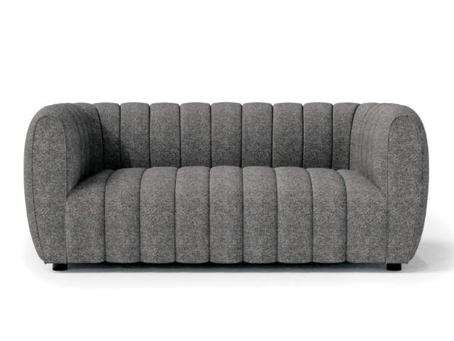 AVERSA Loveseat, Black, Gray, & White