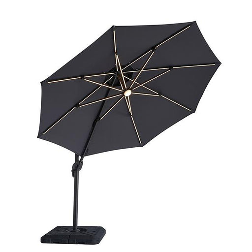 Nuti 10 Ft Round Umbrella w/ LED Light + 37" Large Base - Maxx Save 