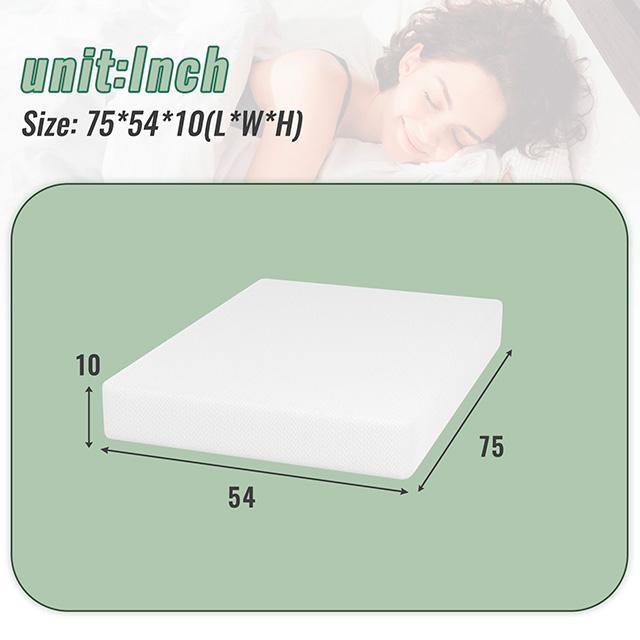 Coreopsis 10" Full Memory Foam Wave Comfort