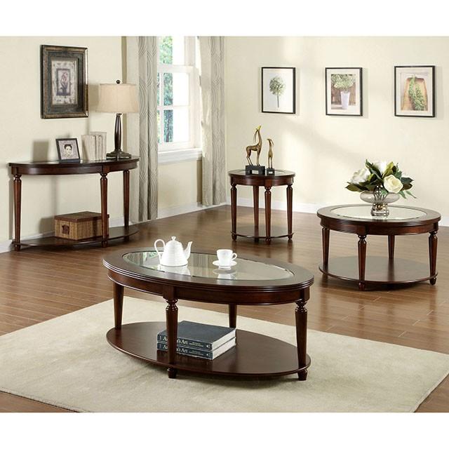 Granvia Dark Cherry End Table - Maxx Save 