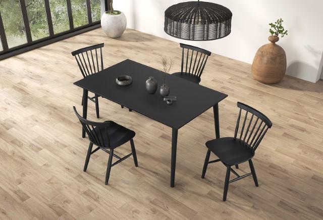 Beale Dining Table Walnut & Black - Maxx Save 