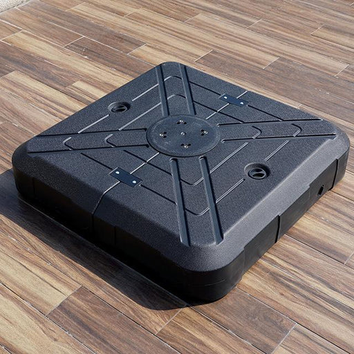 Hero 10 Ft Square Umbrella w/ Double Top + 37" Large Base - Maxx Save 