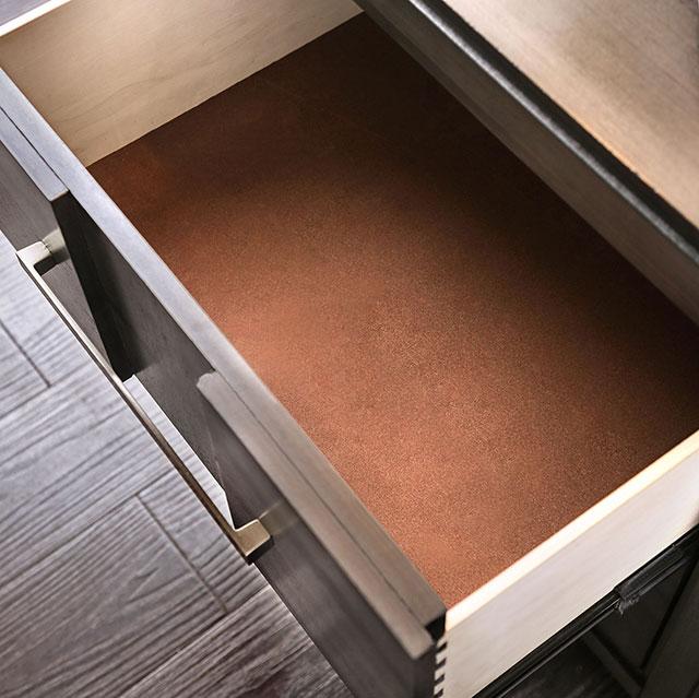 Berenice Espresso Night Stand White, Gray, & Espresso - Maxx Save 