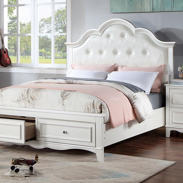 CADENCE Queen Bed, White image