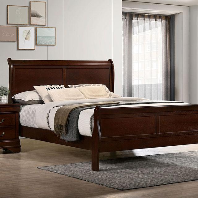 LOUIS PHILIPPE Queen Bed, Cherry image