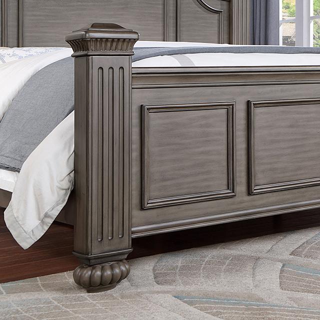 SYRACUSE Queen Bed, Gray