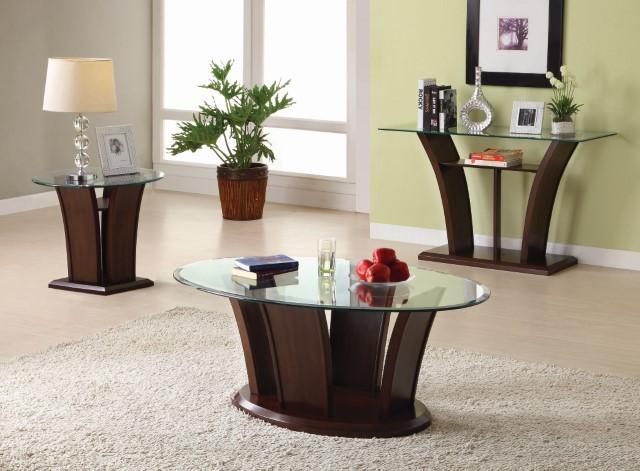 MANHATTAN IV Brown Cherry Coffee Table, Brown Cherry