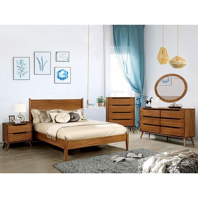 Lennart Oak Cal.King, E.King & Queen Bed - Maxx Save 