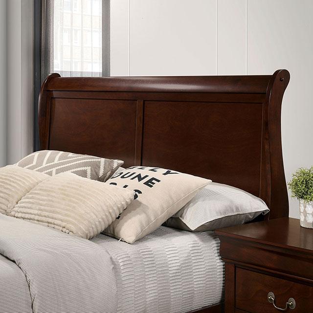 Louis Philippe Full, Twin, Full, & King Bed Black, Grey, Brown & White