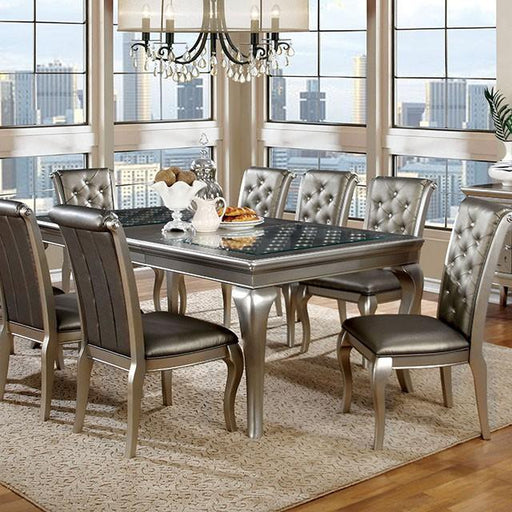 Amina Champagne Dining Table - Maxx Save 