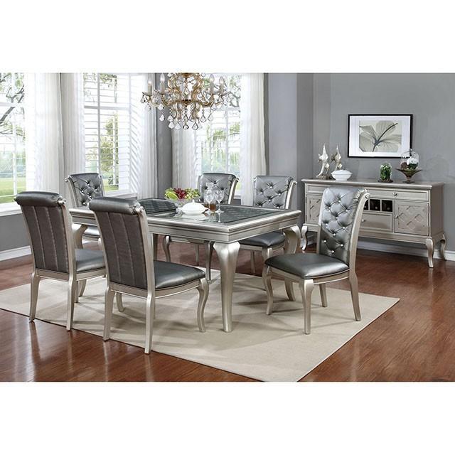 Amina Champagne Dining Table - Maxx Save 