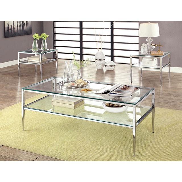 TANIKA Chrome End Table, Chrome - Maxx Save 