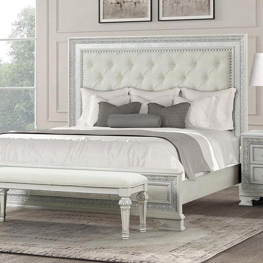 Stella Mia E.King & Queen Bed White & White - Maxx Save 