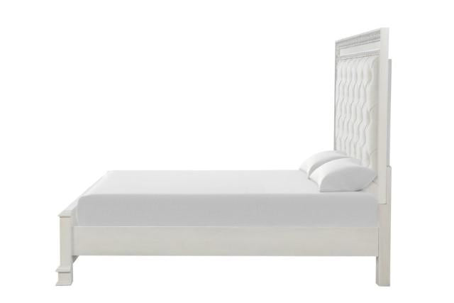 Stella Mia E.King & Queen Bed White & White - Maxx Save 