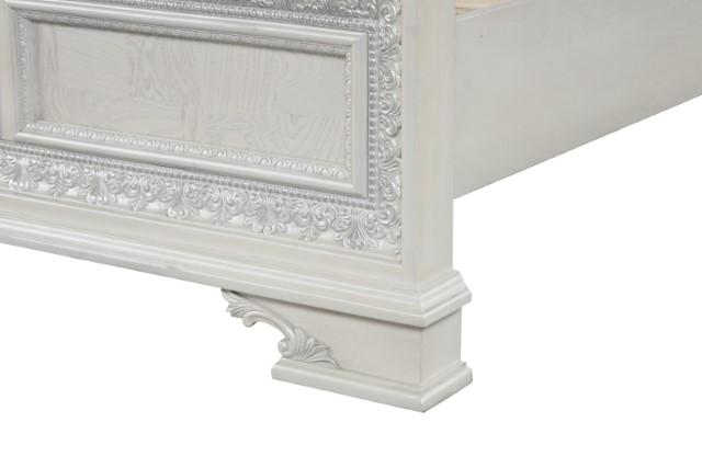 Stella Mia E.King & Queen Bed White & White - Maxx Save 