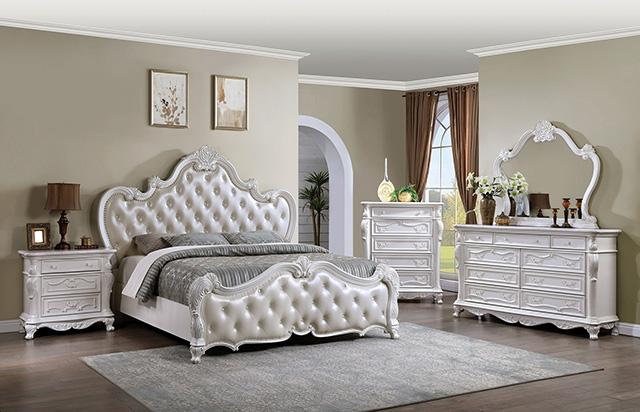Ventresca 4 & 5 Piece Queen Bedroom Set White & Chrome - Maxx Save 