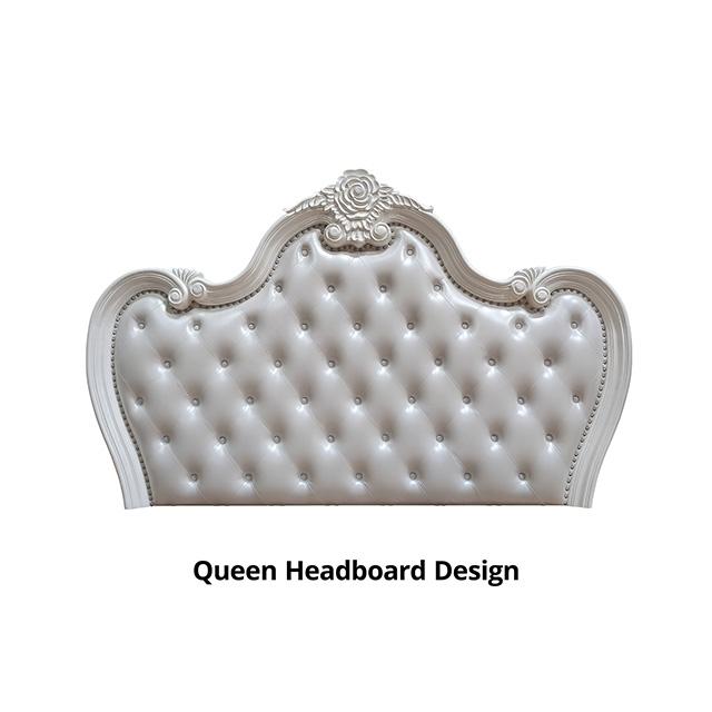 Ventresca 4 & 5 Piece Queen Bedroom Set White & Chrome - Maxx Save 