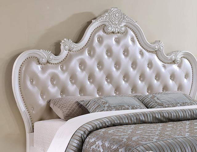 Ventresca 4 & 5 Piece Queen Bedroom Set White & Chrome - Maxx Save 