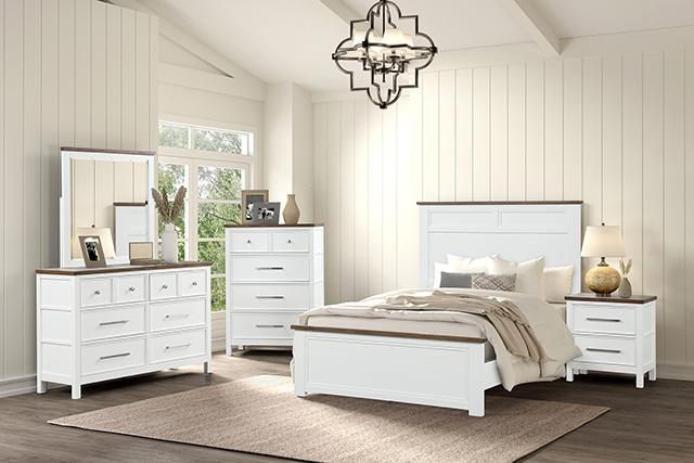 Pinetop 4 & 5 Piece Twin Bedroom Set White & Blue - Maxx Save 