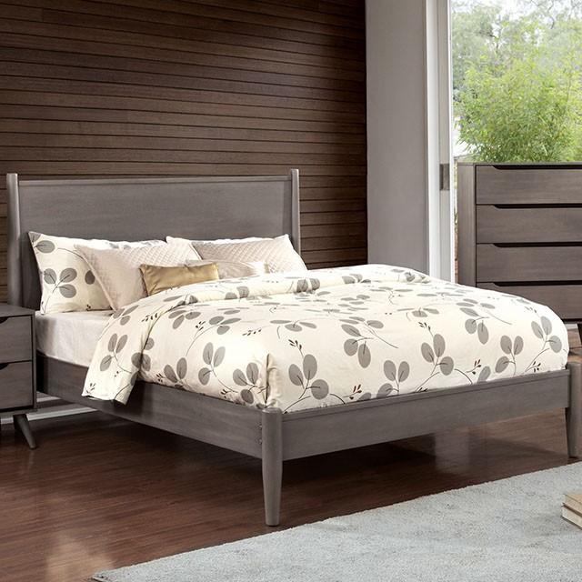 LENNART I Gray & Oak Full Twin Bed - Maxx Save 