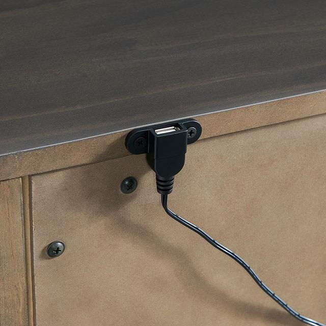 ALAINA Night Stand With USB Plug - Maxx Save 