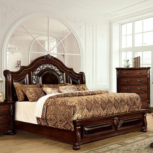 Flandreau Brown Cherry/Espresso Cal.King, E.King & Queen Bed - Maxx Save 