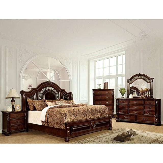 Flandreau Brown Cherry/Espresso Cal.King, E.King & Queen Bed - Maxx Save 