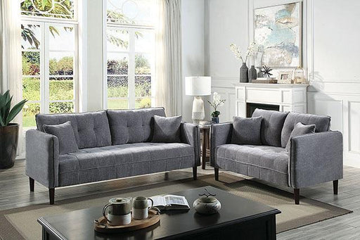 LYNDA Loveseat w/ Pillows, Dark Gray - Maxx Save 