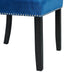 Francesca Rectangular Dining Blue Velvet Side Chair (2 Per Pack) - Maxx Save 