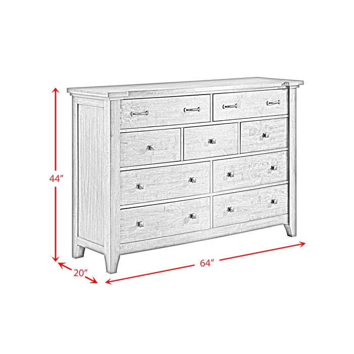 Gage 9-Drawer Dresser in Chestnut - Maxx Save 