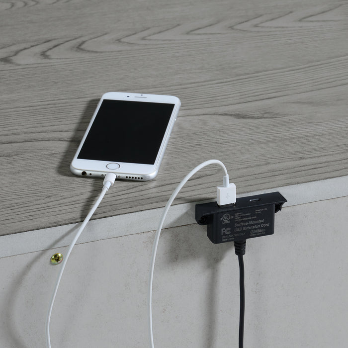 Glenmore 3-Drawer Nightstand with USB in Aged Grey - Maxx Save 