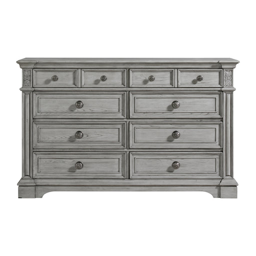 Glenmore 8-Drawer Dresser in Aged Grey - Maxx Save 