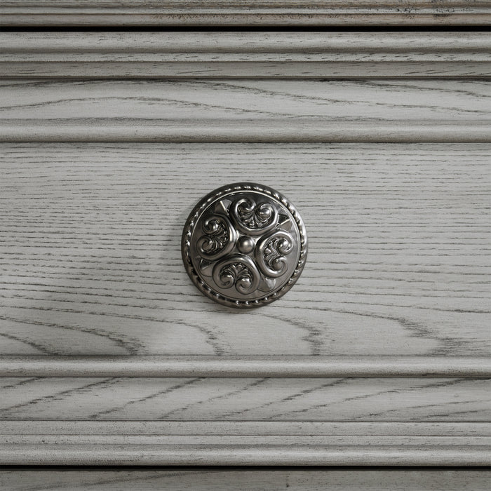 Glenmore 5-Drawer Chest in Aged Grey - Maxx Save 