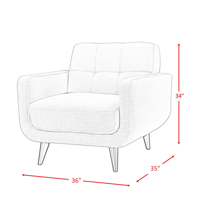 Hadley Sofa & Chair Set in Charcoal - Maxx Save 