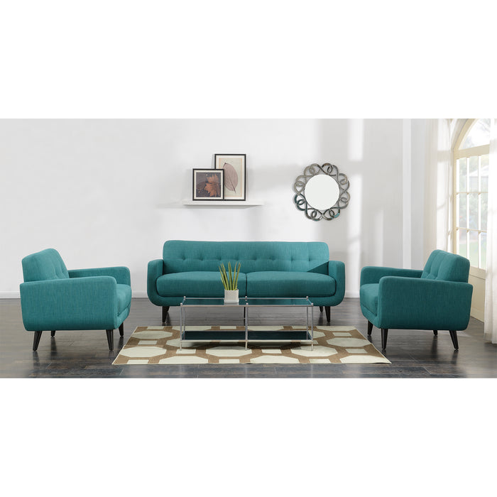 Hadley Sofa & Chair Set in Teal - Maxx Save 