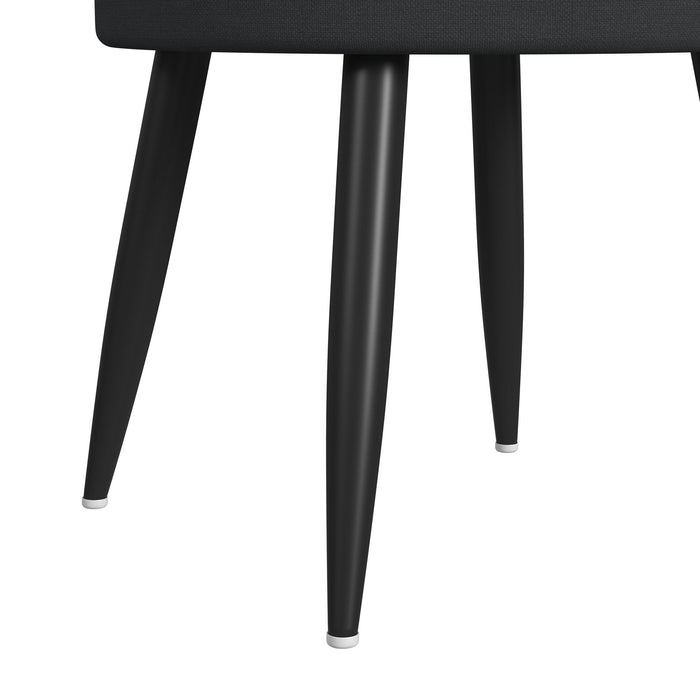 Halo Round Smart End Table in Black - Maxx Save 