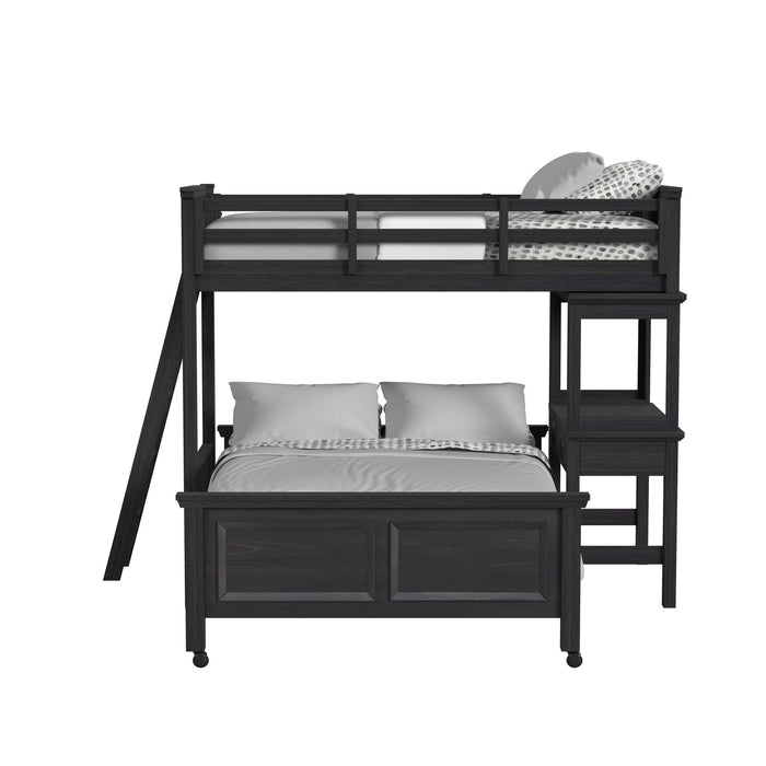 Hampton Kids Over Loft with Ladder and Desk with Speaker - Maxx Save 