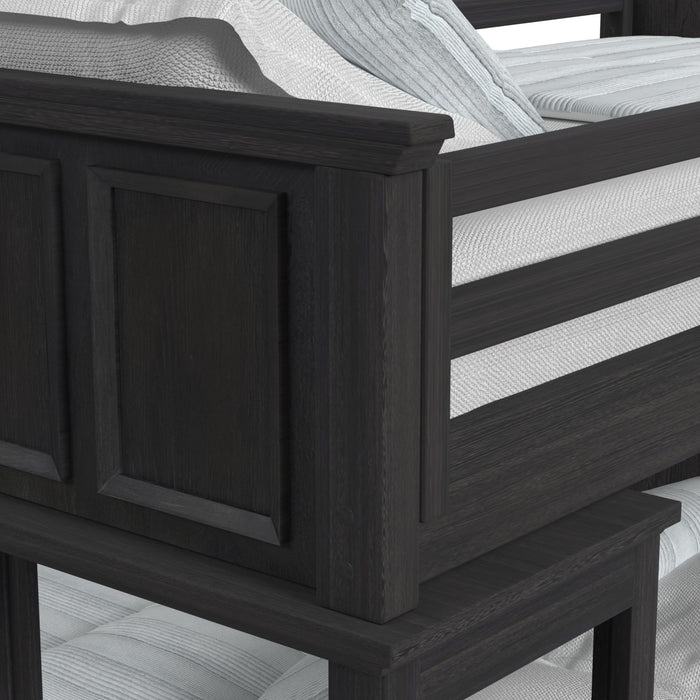 Hampton Kids Over Loft with Staircase and Desk with Speaker Bedroom Set - Maxx Save 