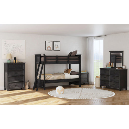 Hampton Kids Over Bunk with Ladder Bedroom Set - Maxx Save 