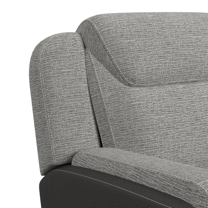 Hornet Motion Loveseat with Console in Rancho Grey - Maxx Save 