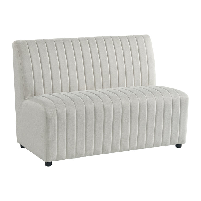 Jemma Upholstered Bench in Beige Linen