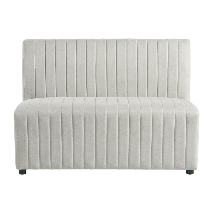 Jemma Upholstered Bench in Beige Linen