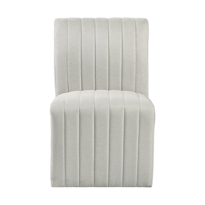 Jemma Upholstered Side Chair in Beige Linen (2 Per Carton)