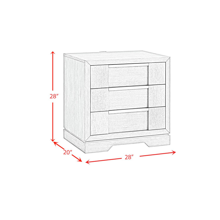 Kelis Panel Bedroom Set with LED - Maxx Save 